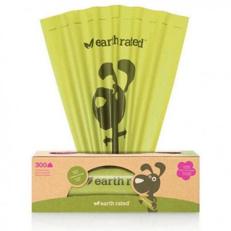 Dispensador de bolsas higiénicas ecológico PoopBags Earth Rated incluye rollo de 15 bolsas