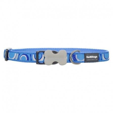 collar-nailon-red-dingo-style-cierre-hueso-l-40-60-cm
