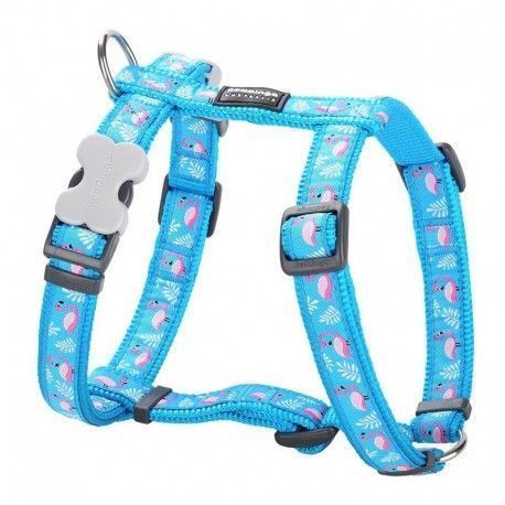 arnes-ajustable-red-dingo-flamingo-turquoise-nailon-varias-tallas