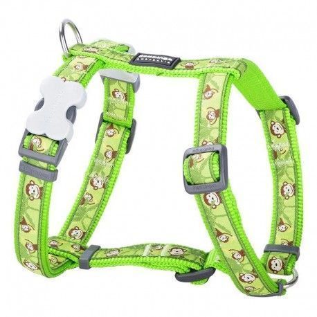 arnes-ajustable-red-dingo-monkey-lime-green-nailon-varias-tallas