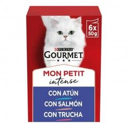 Purina Gourmet MON PETIT Intense Atún, Salmón y Trucha Pack 6x50 g
