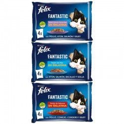 Felix Fantastic Festín en Gelatina varios sabores Sobre/Pouch 4x85 g