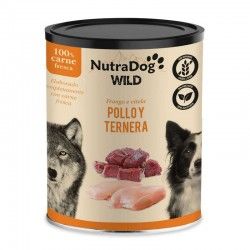 NutraDog WILD Pollo y Ternera Grain Free Lata 400 g