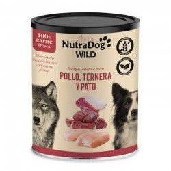 NutraDog WILD Pollo, Ternera y Pato Grain Free Lata 400 g
