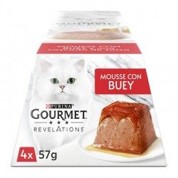 Purina Gourmet REVELATIONS Mousse con Buey y cascada de salsa 4x57 g
