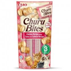 Churu Cat BITES de Pollo y Atún con Salmón 3x10 g