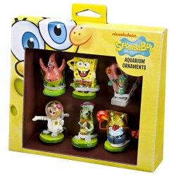 Pack Bob Esponja Mini 6 figuras decoración para acuarios