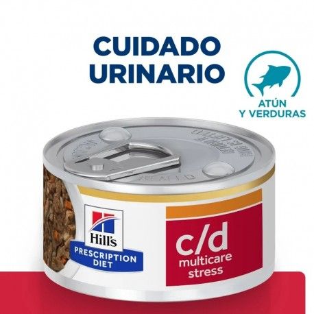hills-feline-cd-urinary-care-stress-estofado-atun-lata-82-g-prescription-diet