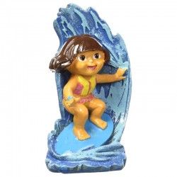 Dora Surfeando 9x4 cm decoración para acuarios Dora la Exploradora