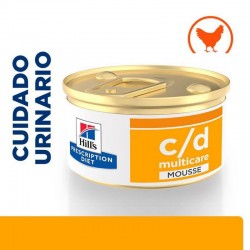 hills-feline-cd-urinary-care-mousse-pollo-lata-85-g-prescription-diet