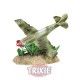 Avión Derribado 13 cm decoración para acuarios