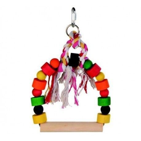 Columpio Madera Trixie tacos de colores 13x15 cm
