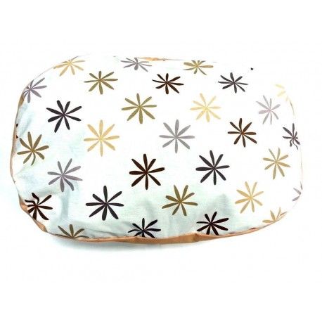 Cojín con funda San Remo marrón 70x38x25 cm
