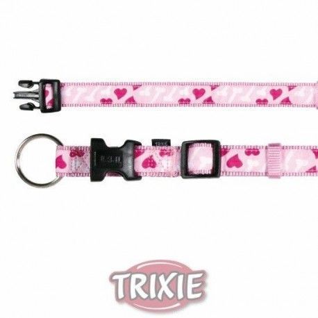collar-trixie-art-rose-heart-xs-10x150-250-mm-nailon-rosa