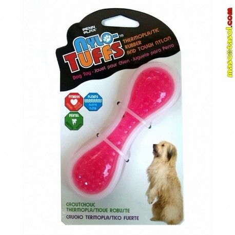 mordedor-nylo-tuffs-hueso-rosa-12-cm