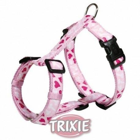 arnes-trixie-modern-art-rose-heart-nailon-rosa-varios-tamanos