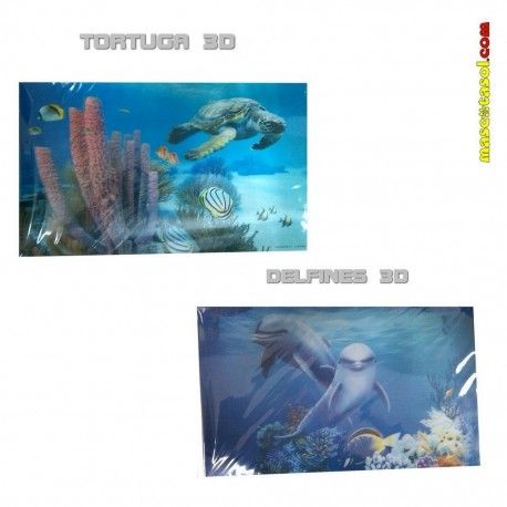 Fondos de Acuario 3D varios modelos 51x31 cm