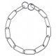 Collar eslabón largo SPR 63cm x 4 mm
