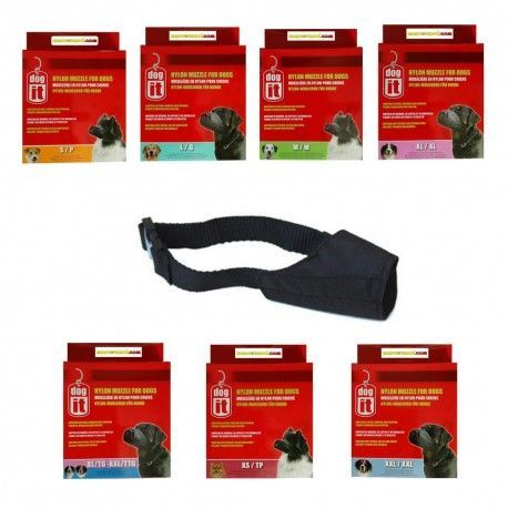 Bozal Nylon Dogit negro varias tallas
